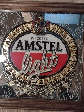 Vintage Amstel Light Beer mirror